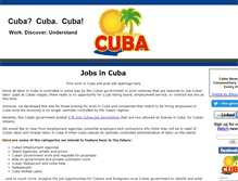 Tablet Screenshot of jobsincuba.com